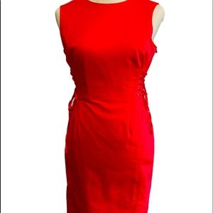 Amazing Calvin Klein Orange Spring Dress | Size 6